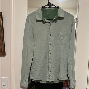 Green Button-Up Shirt